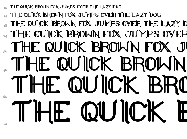 The Greatest High font waterfall